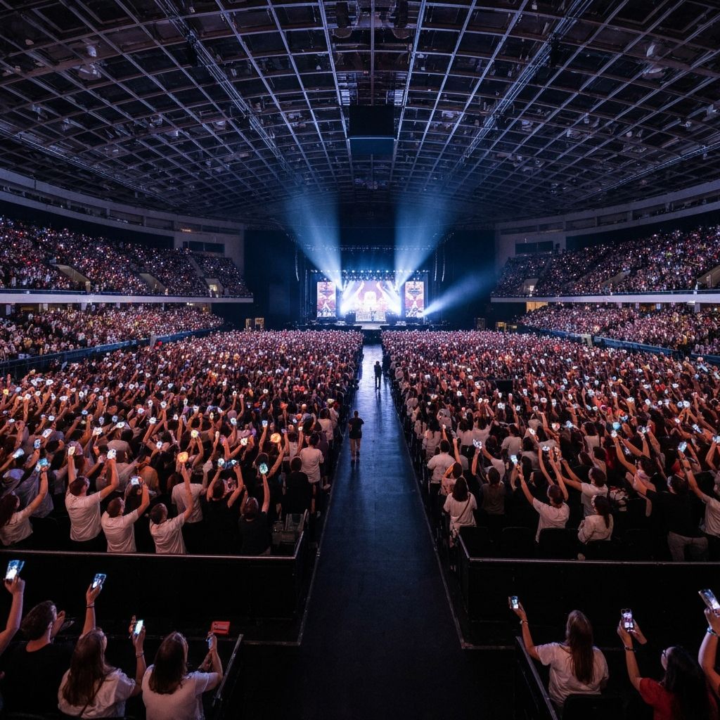 Sold-out event atmosphere